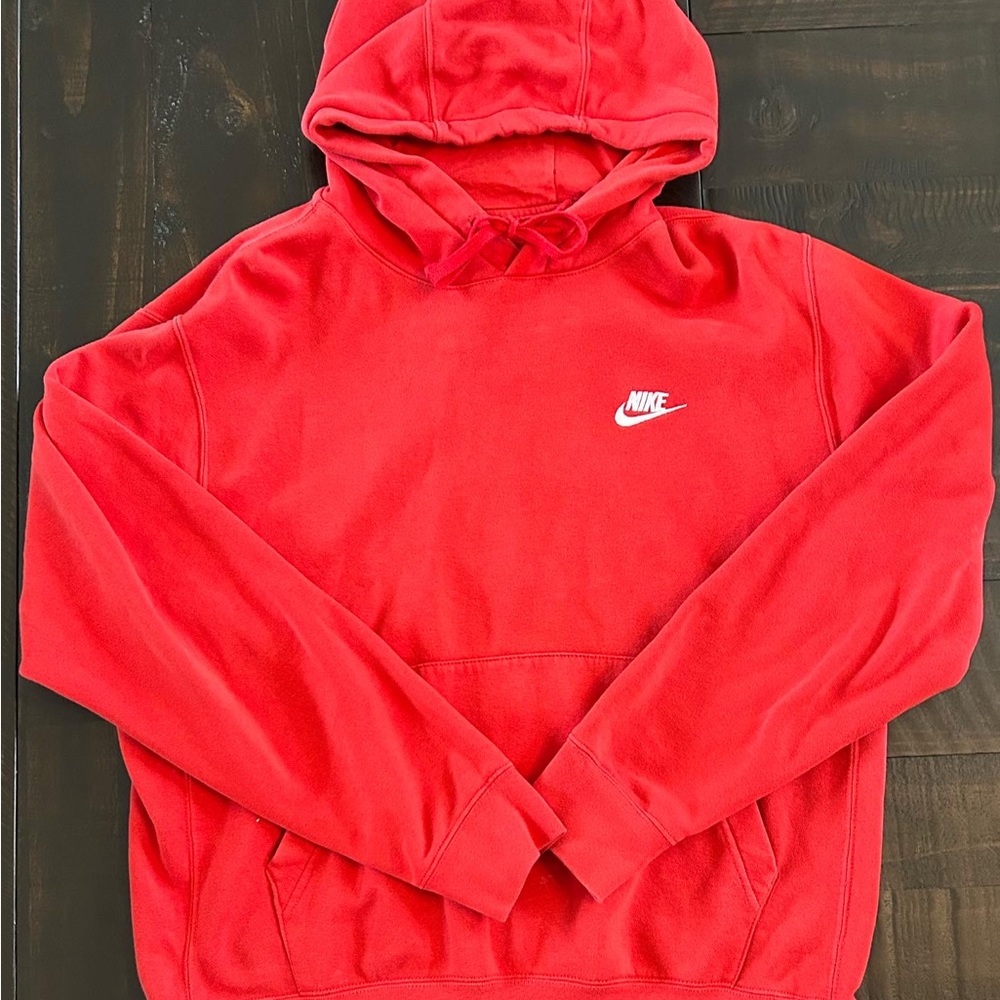 red nike hoodie